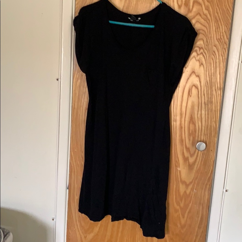 T-shirt dress basic black H M